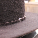 Chapeau en Feutre Grizzly Cerise Noire 10x - Open Crown